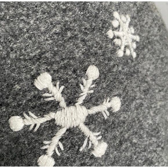 Vntg Cabela's Wool Snowflake Sweater Vest Sz S Grey Sleeveless Zip Up Novelty - Picture 3 of 12